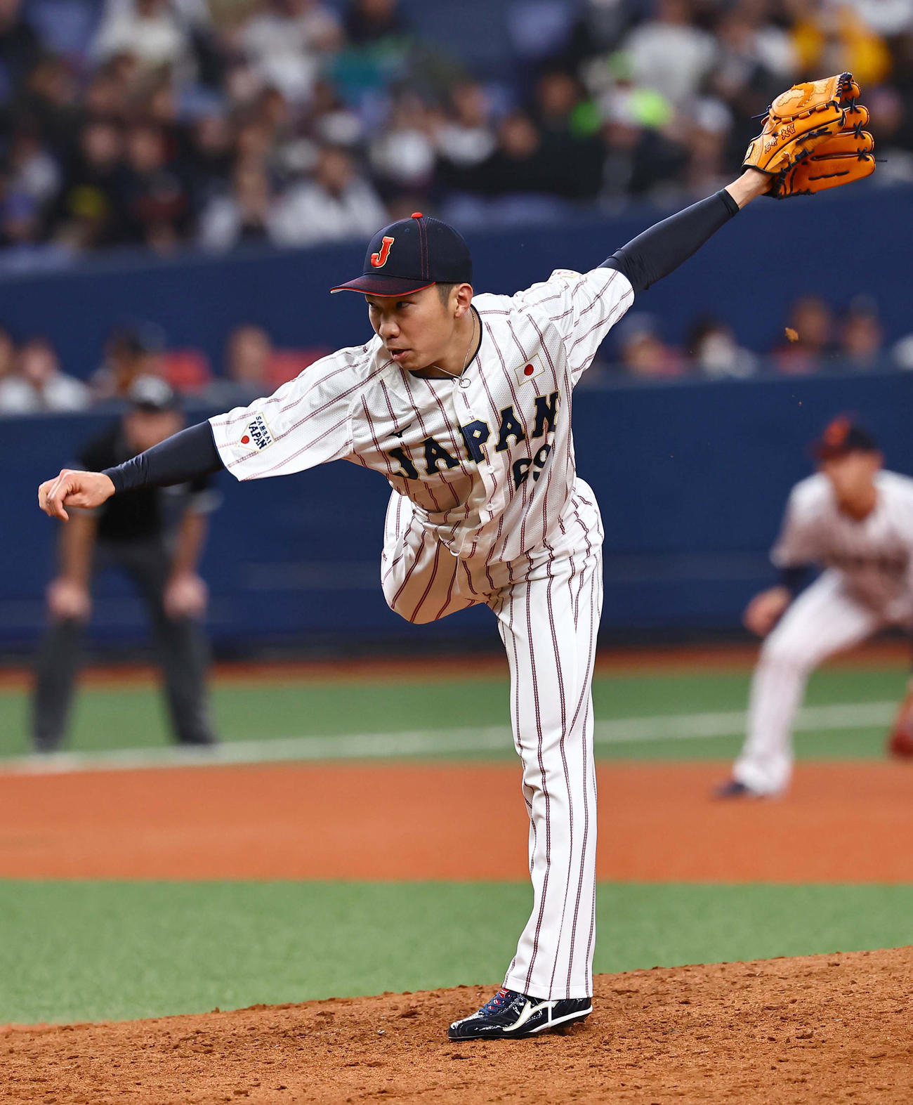 侍ジャパン】初選出の石井大智が2者連続三振含む3者凡退の侍デビュー