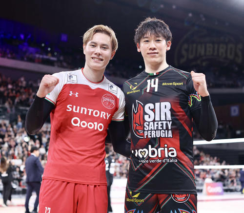 バレー】石川祐希率いる欧州王者ペルージャ3－0サントリーに