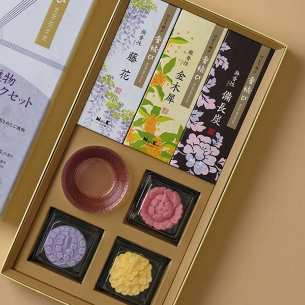 香結び 進物浮きローソクセット | 贈答用お線香 | 日本香堂公式