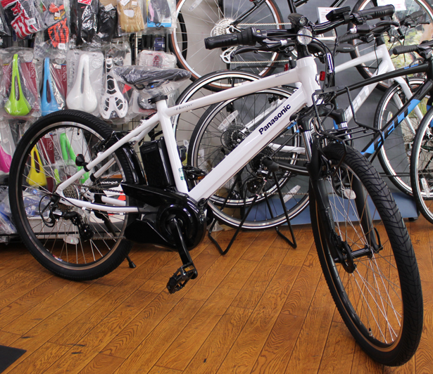 Panasonicの電動アシスト自転車 新型ハリヤのホワイトが入荷いたしました。