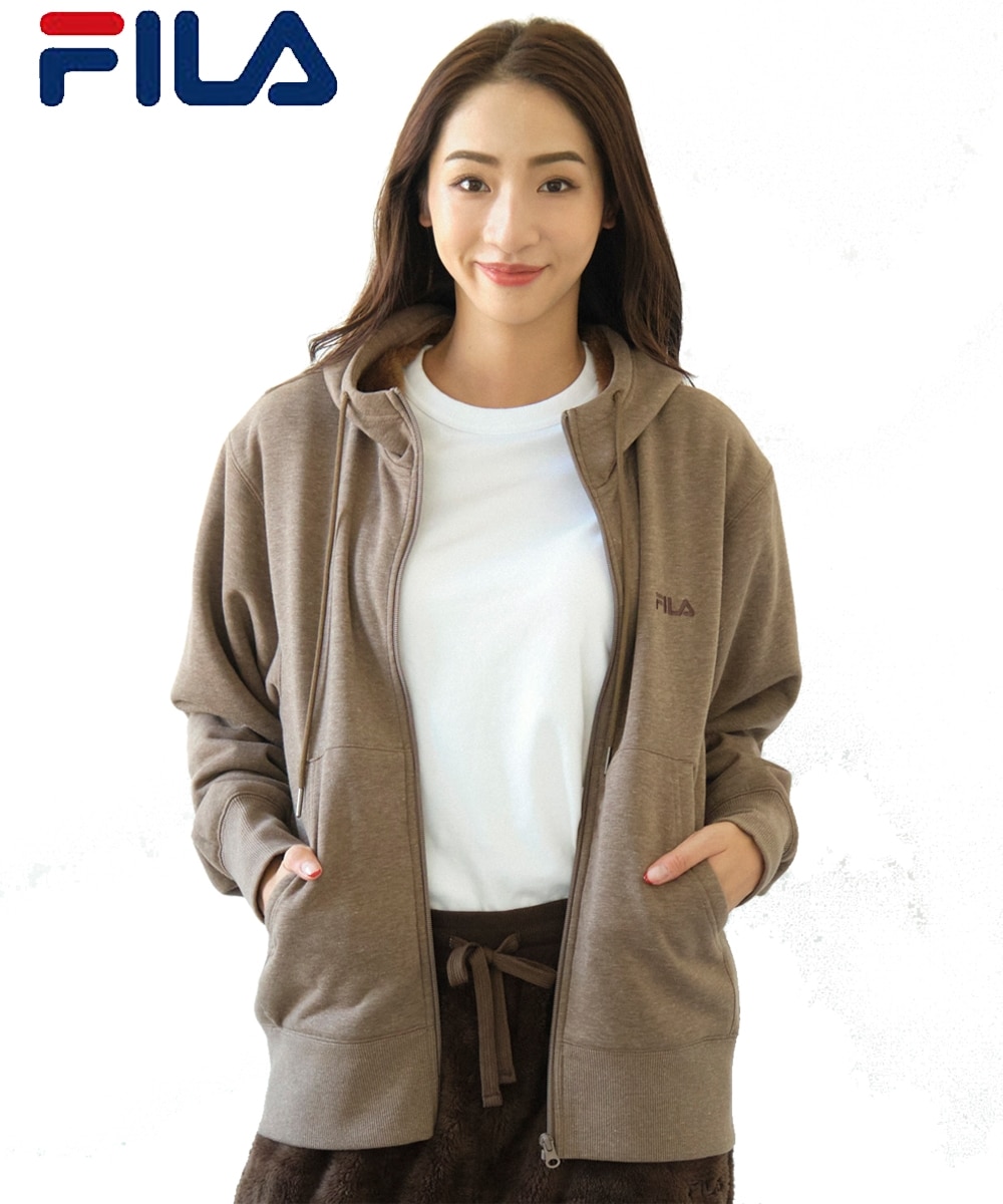 FILA フード付裏ボアファスナージャケット 通販【ニッセン】