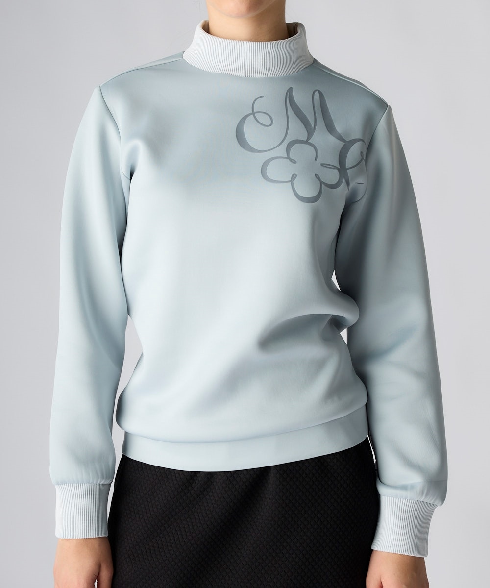 ダンボールニット長袖モックネックプルオーバー（marie claire sport