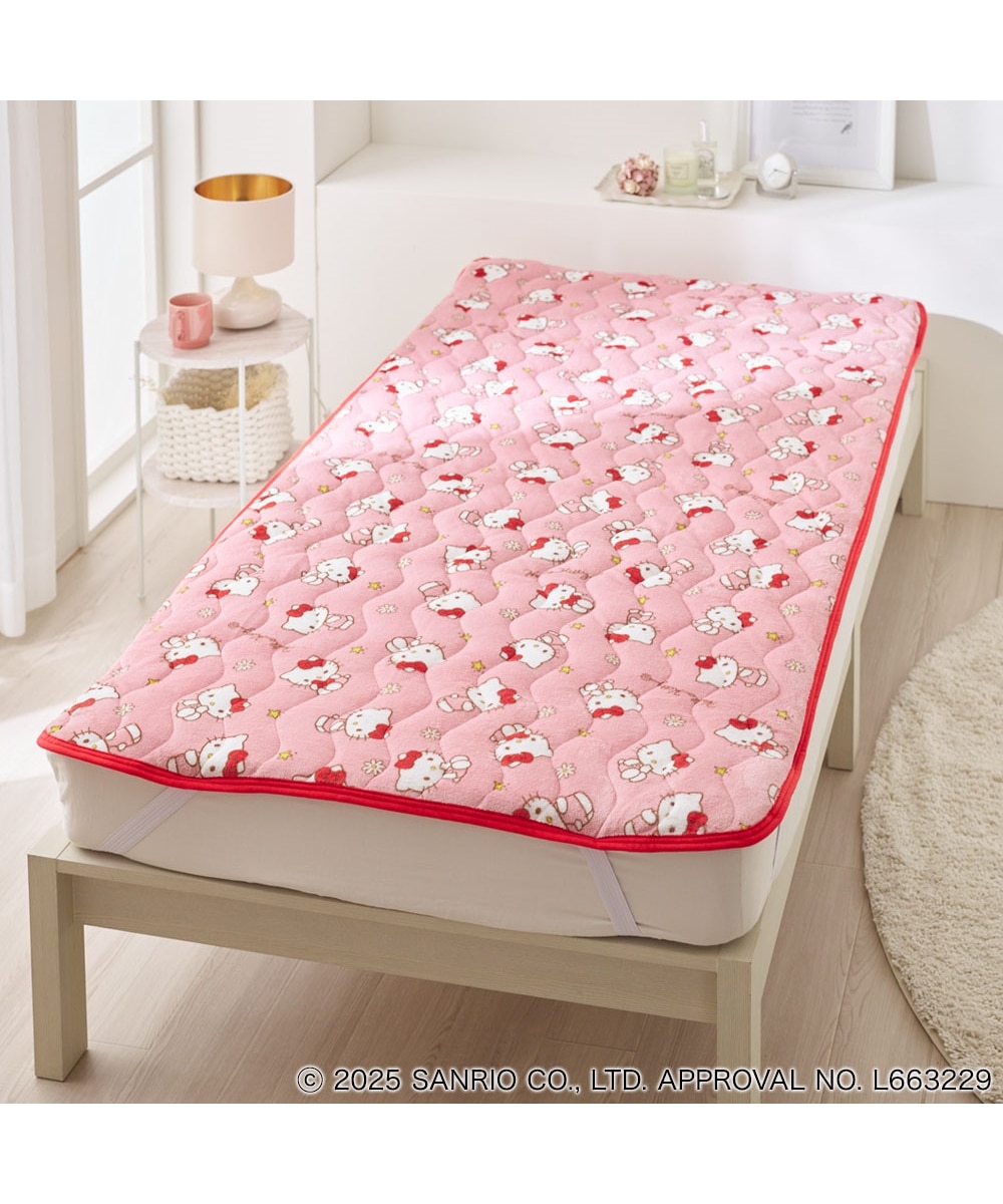 ハローキティ あったかフランネル敷きパッド（サンリオキャラクターズ