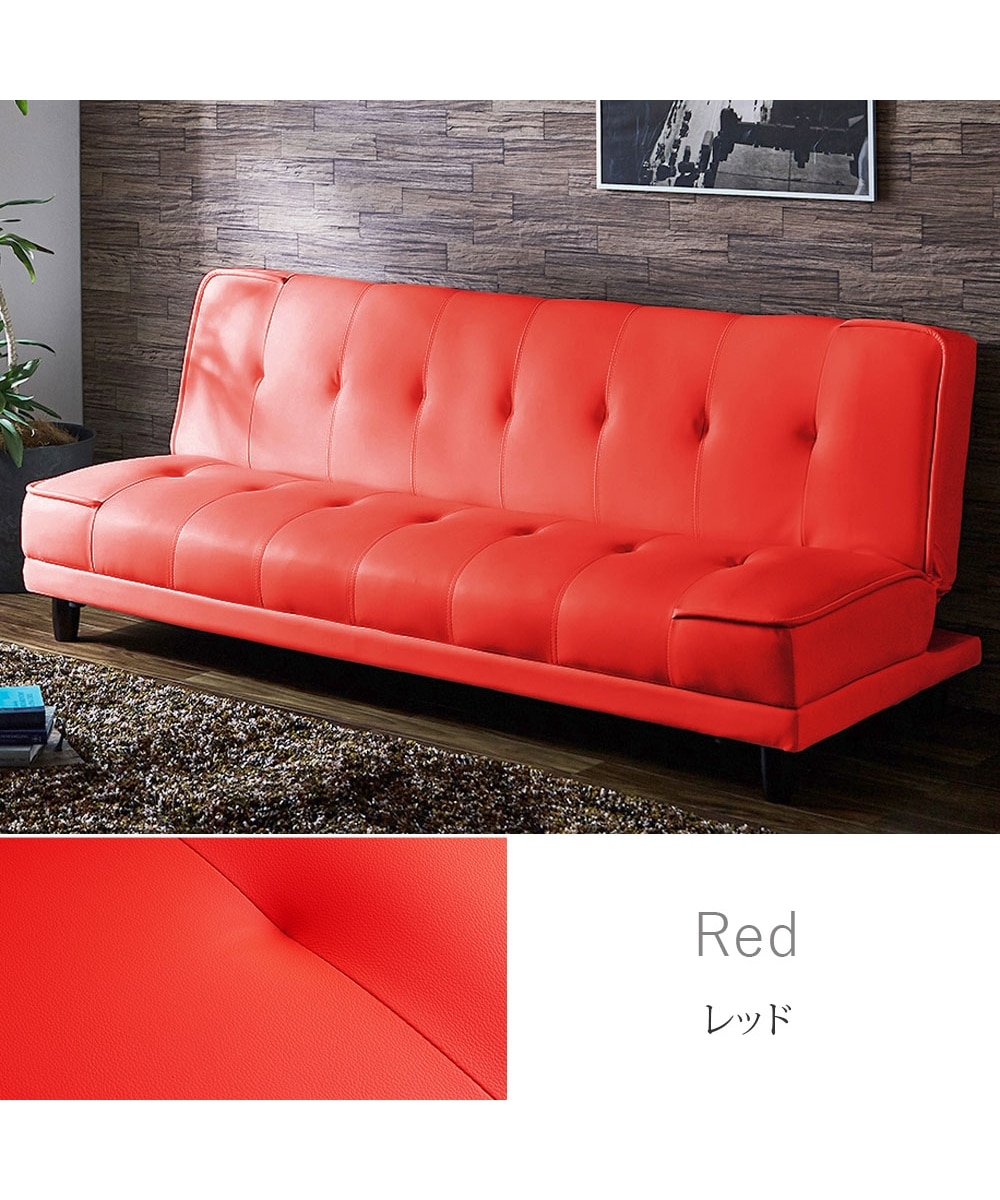3人掛け]ソファベッド｜2WAY リクライニング 合皮 通販【ニッセン】