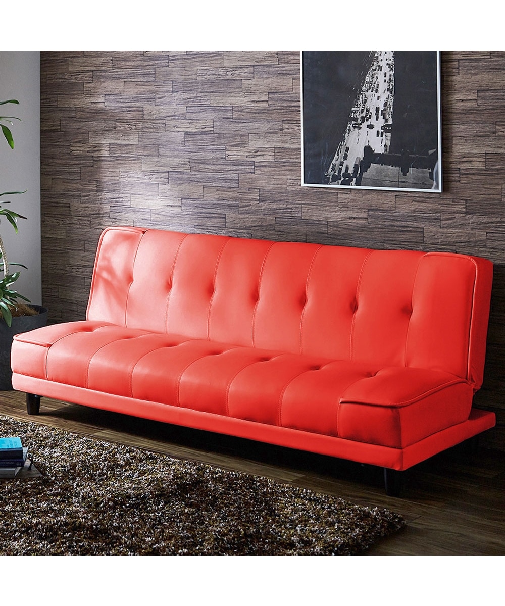 3人掛け]ソファベッド｜2WAY リクライニング 合皮 通販【ニッセン】