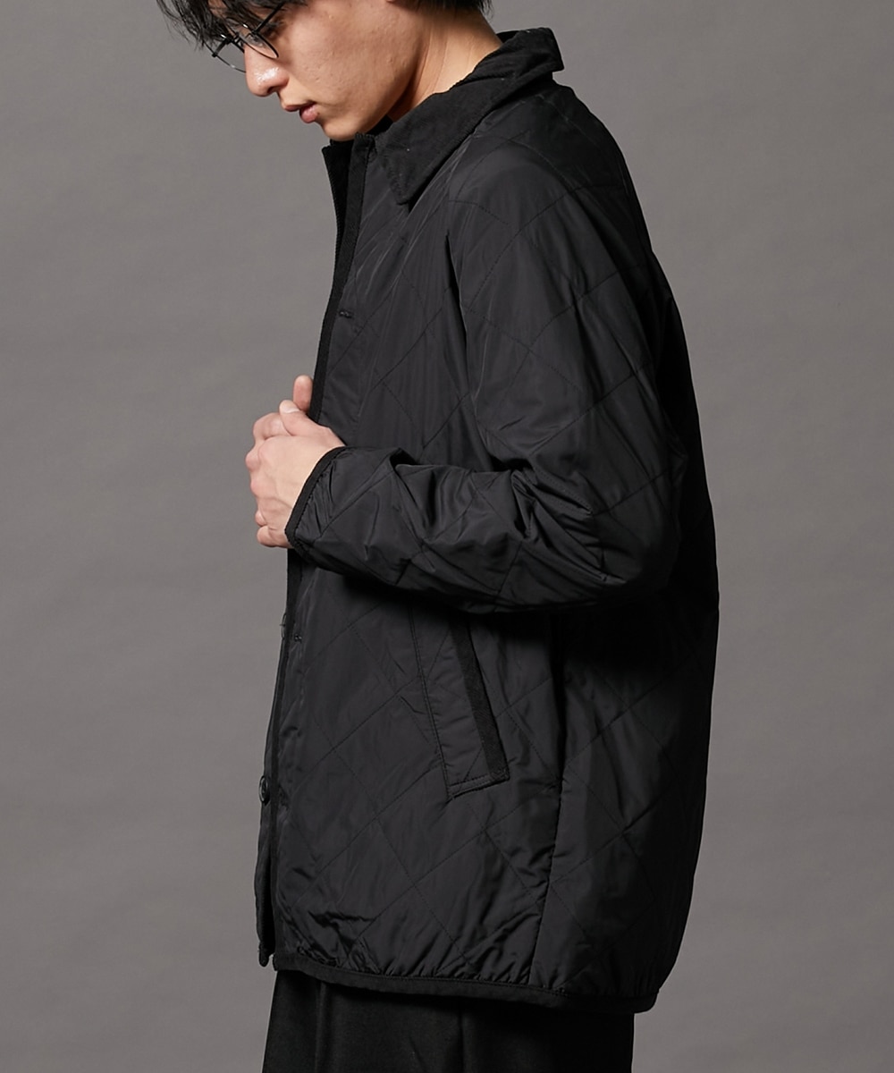 衿コール中綿キルティングジャケット 通販【ニッセン】