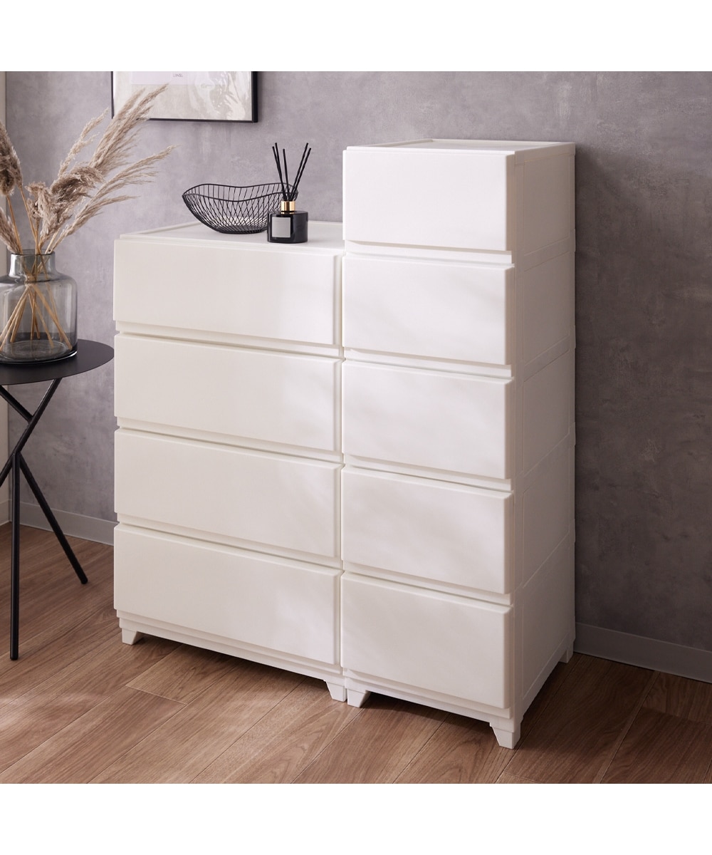 日本製】ほこりが入りにくいマットなデザインの樹脂チェスト 通販