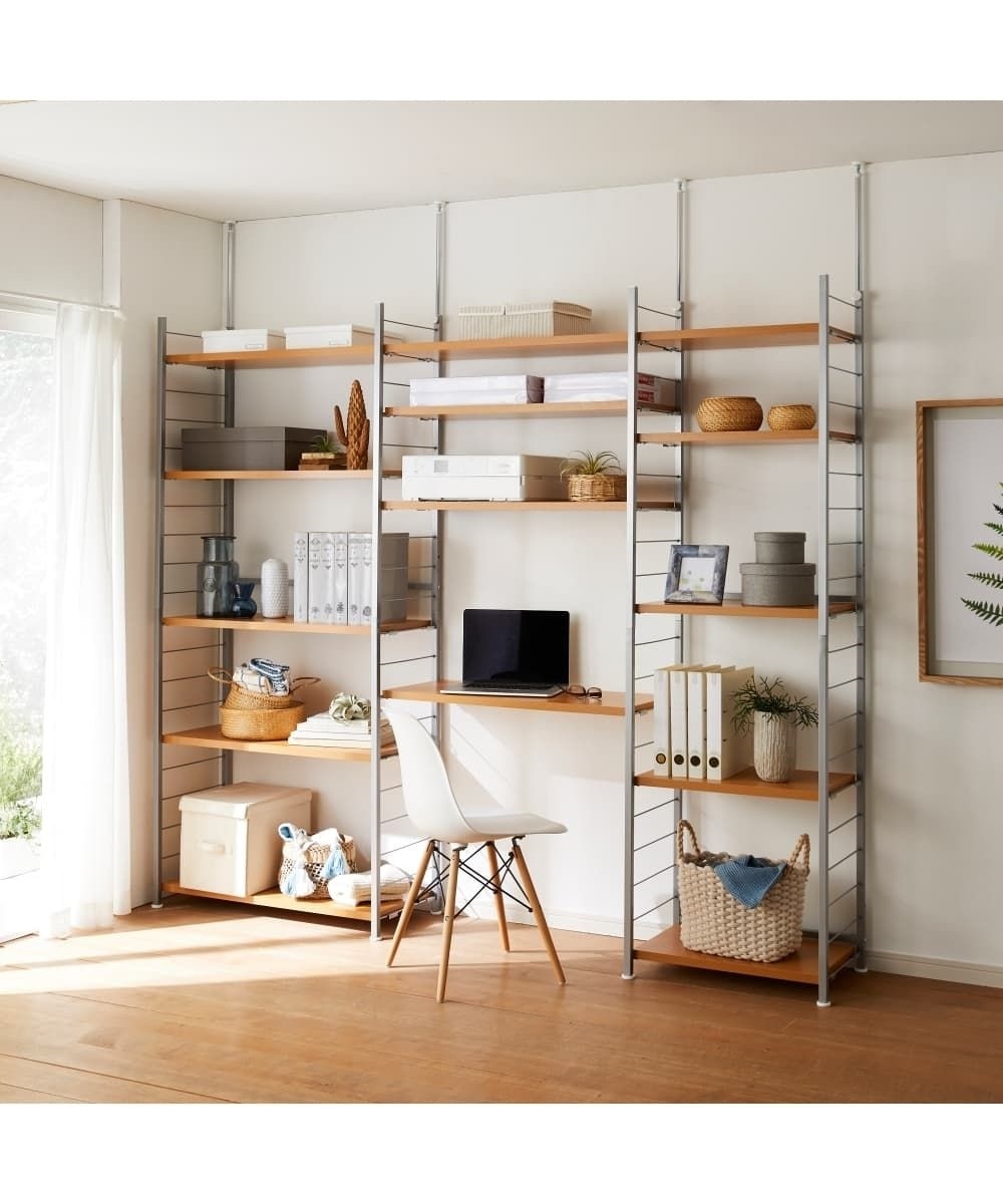 日本製】突っ張り壁面ラック専用追加棚（2枚セット） 通販【ニッセン】