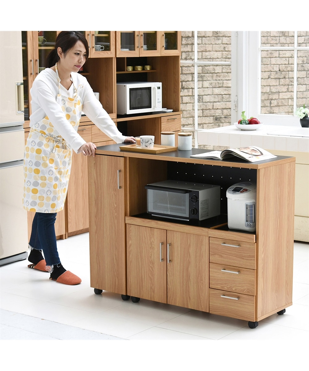 北欧風キッチンカウンター【幅89.5cm・119cm】 通販【ニッセン】