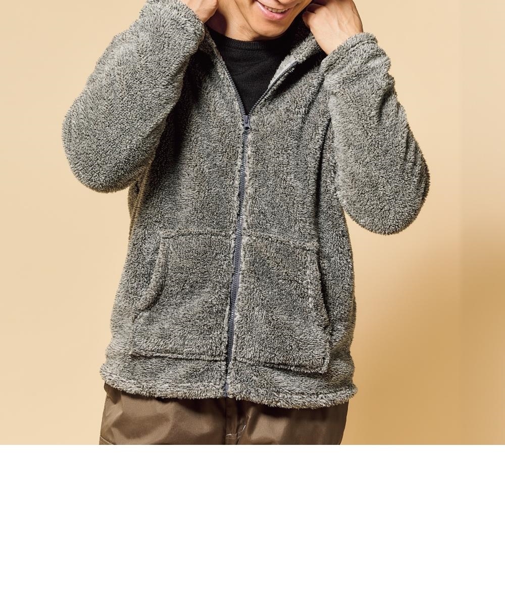 ボアフリースジップパーカー【3L以上お腹ゆったり】 通販【ニッセン】