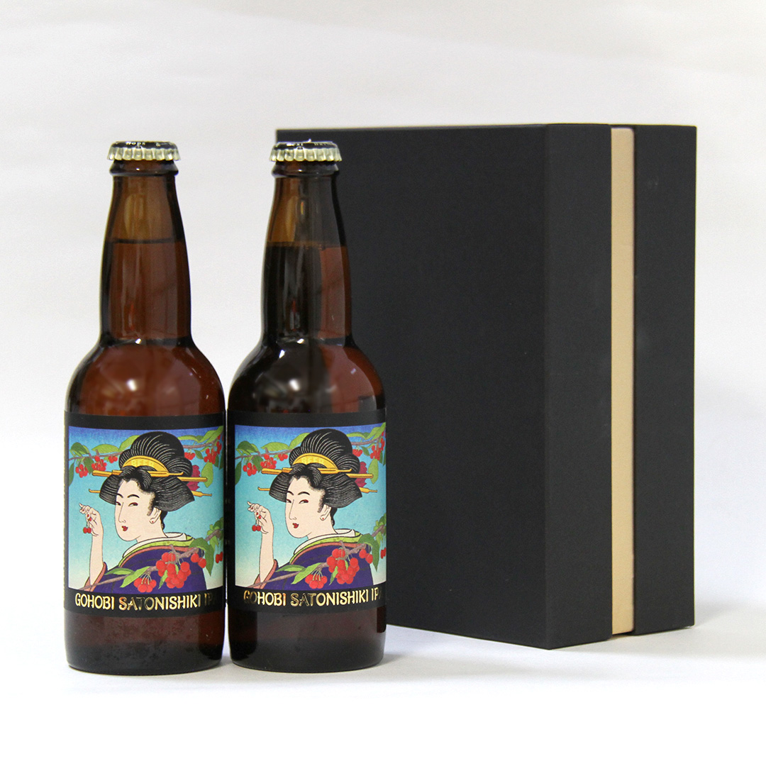 完熟さくらんぼ（佐藤錦）を100％使用したクラフトビール GOHOBI