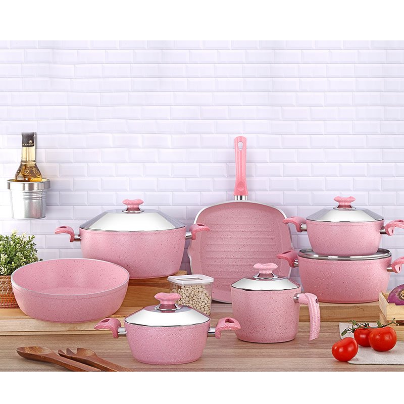 Aury G-105 Granite Tencere Seti | Nurtaş Kitchenware