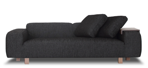 スタイリッシュなローソファ「Decibel C4 3人掛け両ひじ」：デザイン