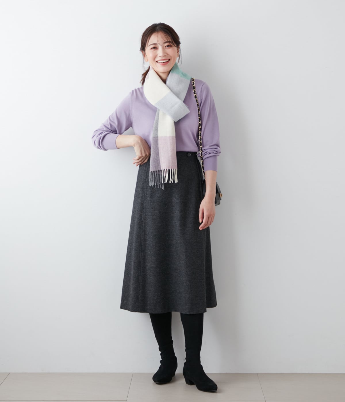 ライトツィード ミドルスカート(51253265-2024)｜ファッション通販のNY