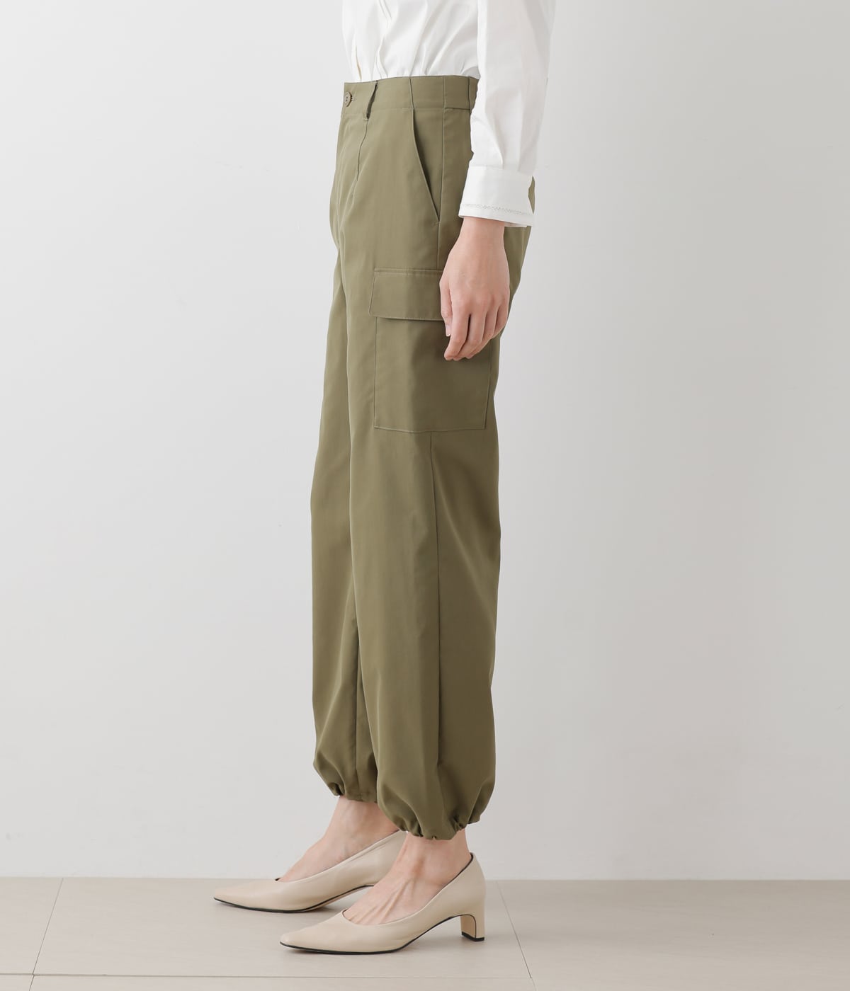 ポリエステルピーチクロス カーゴパンツ(51332213-2024)｜ファッション