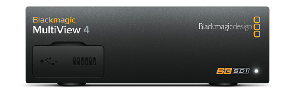 Blackmagic製4系統マルチビューアMultiView 4 - ストロベリーメディア