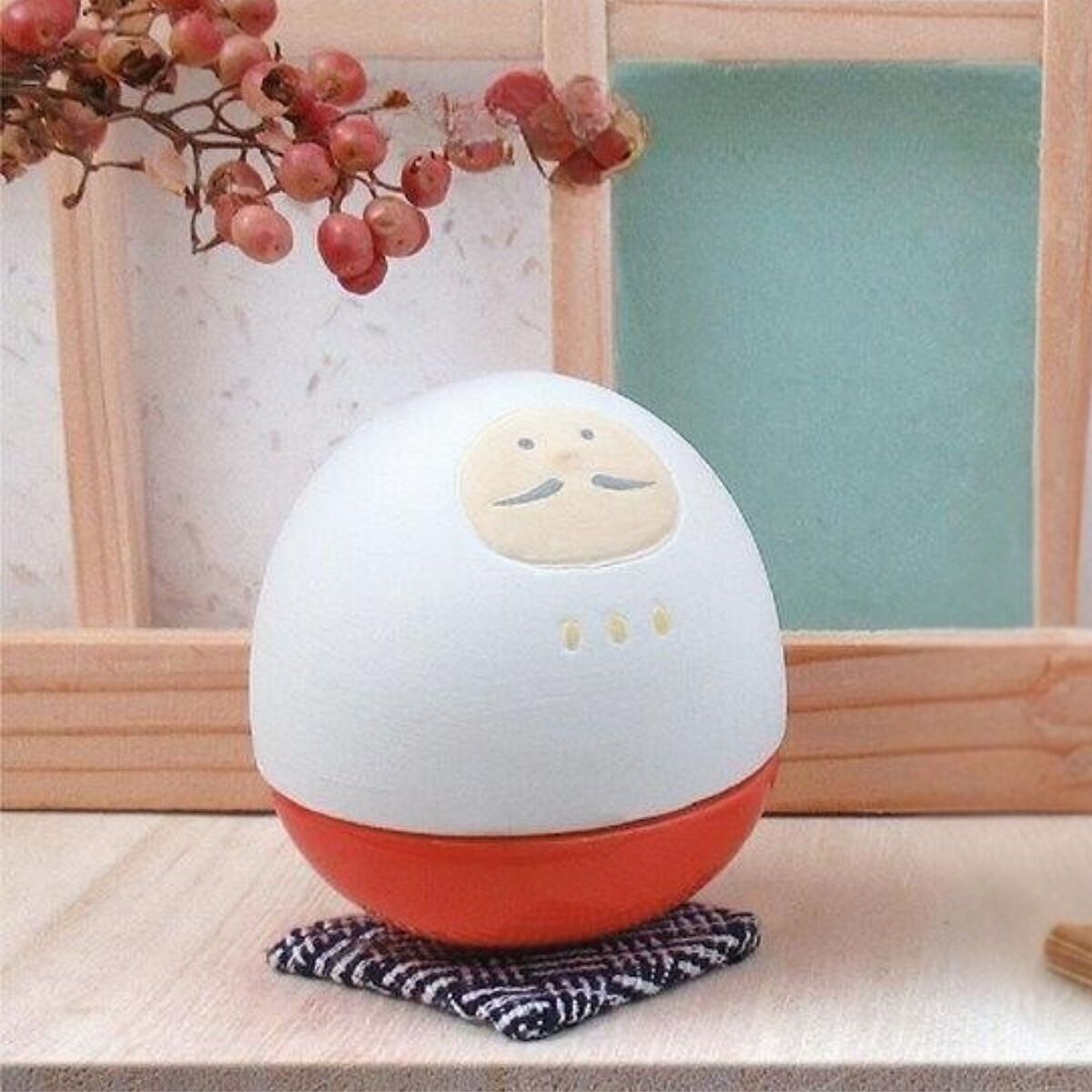 アロマおきあがりこぼし ねこ aroma okiagari koboshi 鳥好き猫好き