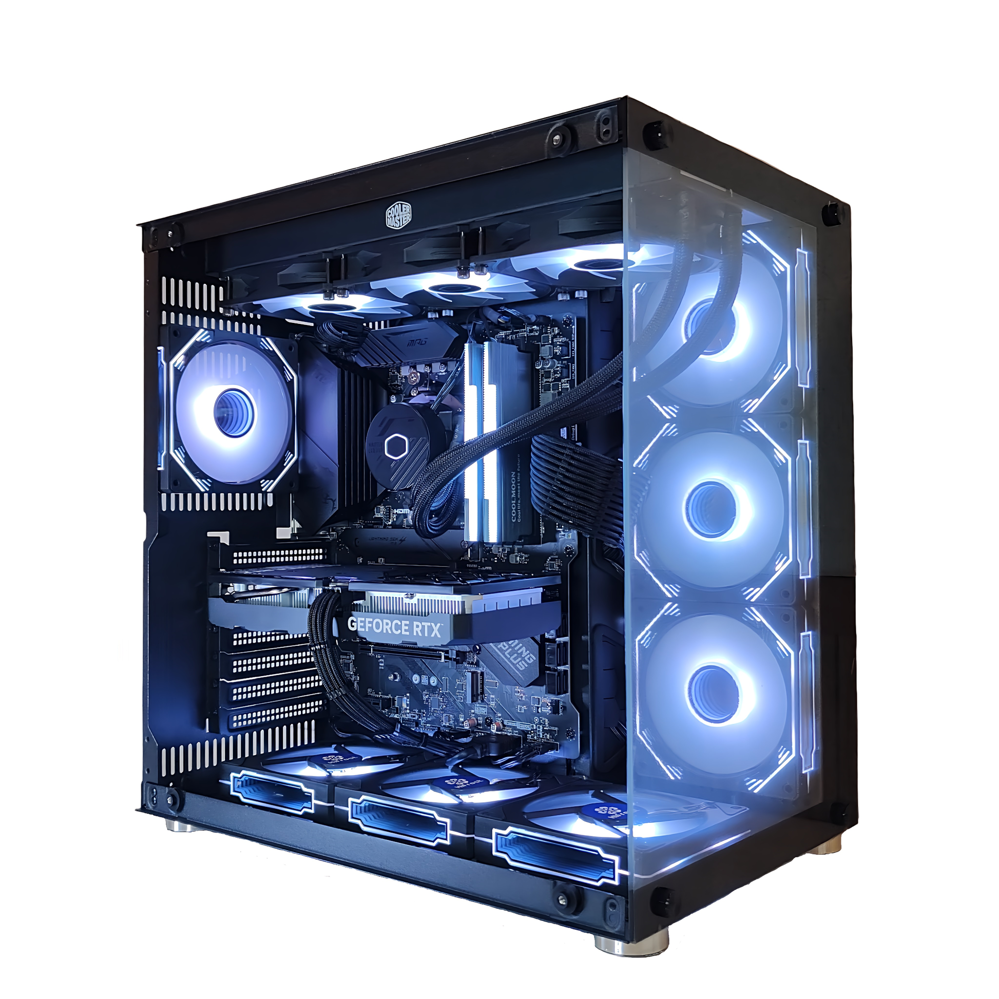 Intel Core i5-14400F ／ RTX5060 8GB ガラス2面ATX ゲーミングPC