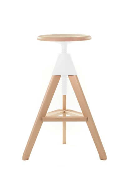 Tom & Jerry - The Wild Bunch Stool, Tom - h 70-86 cm, Natural