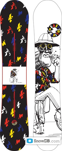 Snowboard Burton Easy Livin Flying V 2010/2011 :: Snowboard and