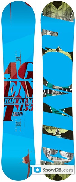 Snowboard Rome Agent Rocker 2010/2011 :: Snowboard and ski catalog