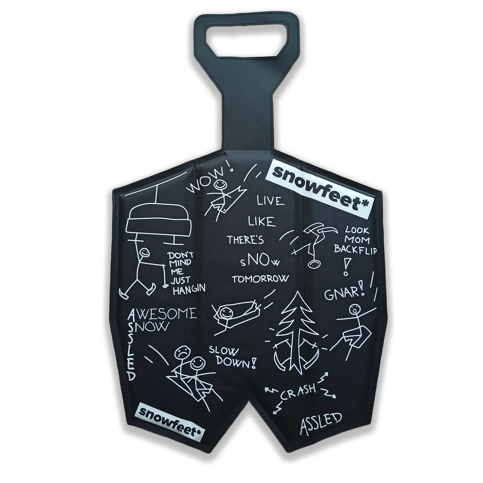 Assled - 大人と子供用の着用可能なフォームスノースレッド - by Snowfeet*