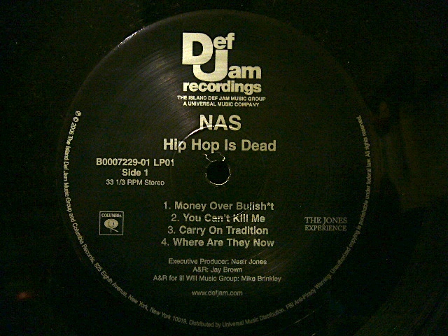 NAS / HIP HOP IS DEAD (US-2LP) - SOURCE RECORDS (ソースレコード）