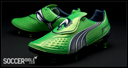 Puma v1.11 Football Boots – Green/Navy/White - SoccerBible