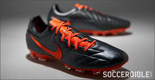 Nike T90 Laser IV KL Football Boots - Black/Crimson/Black