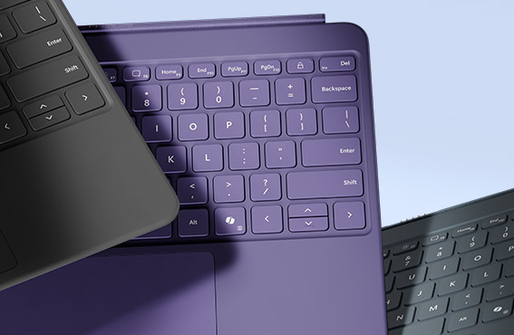 純正】Surface Pro 12 インチ キーボード バイオレット EP2-32726｜の