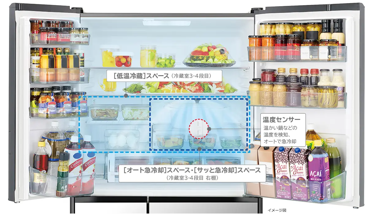 冷蔵庫 WXCタイプ クリスタルミラー R-WXC74W-X ［88cm /735L /6ドア