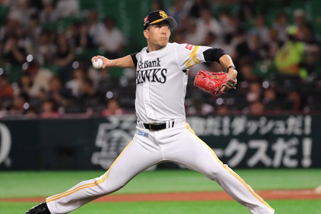 ソフトバンクホークス千賀滉大選手 投手3冠記念スマホケース 手帳型