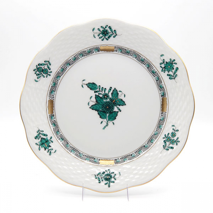 ヘレンド アポニーグリーン2 プレート19cm AV2-0517-0-00 | 洋食器の