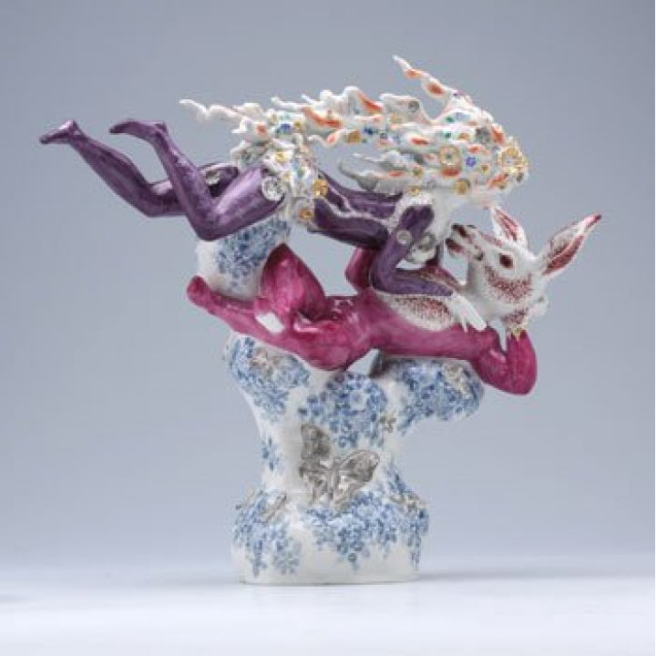 納期:最長1年】マイセン フィギュア 真夏の夜の夢 ティターニアと