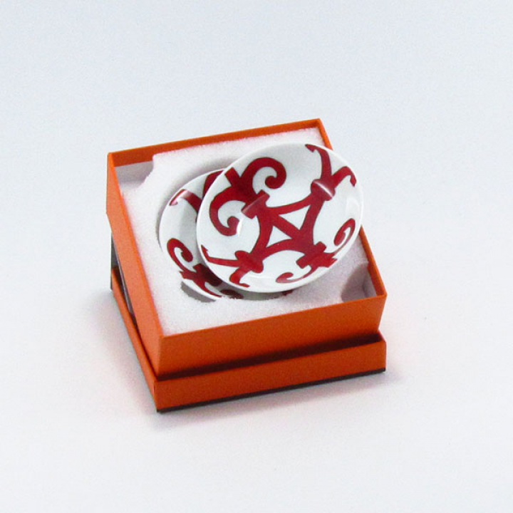 エルメス（HERMES） ガダルキヴィール 小皿（醤油皿）10cmペアセット