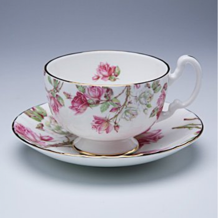 エインズレイ エリザベスローズ ピンク ティーカップ&ソーサー