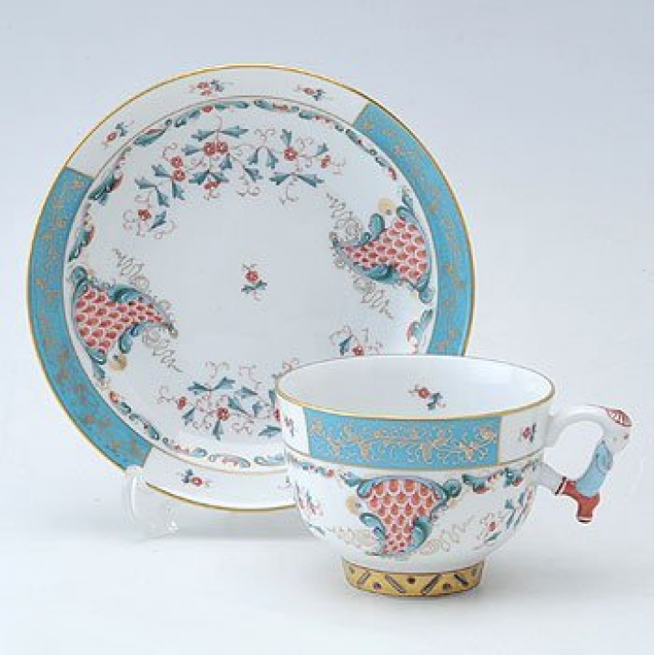 ヘレンド トゥッピーニの角笛 ティーカップ＆ソーサー TCA-3364-0-21