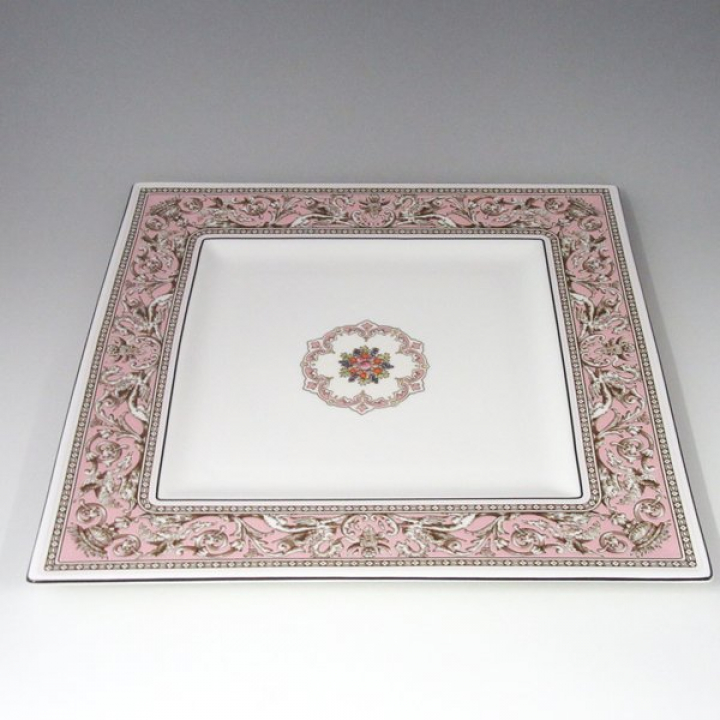 倉庫取り寄せ商品】ウェッジウッド フロレンティーンピンク プレート