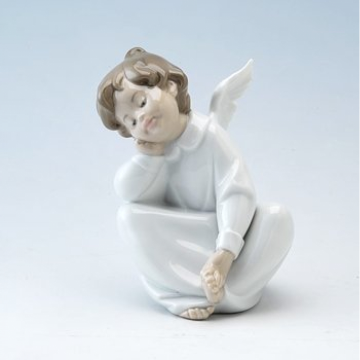 リヤドロ 04961 天使の考え事（なんとかなるよ） | 洋食器のSohbi