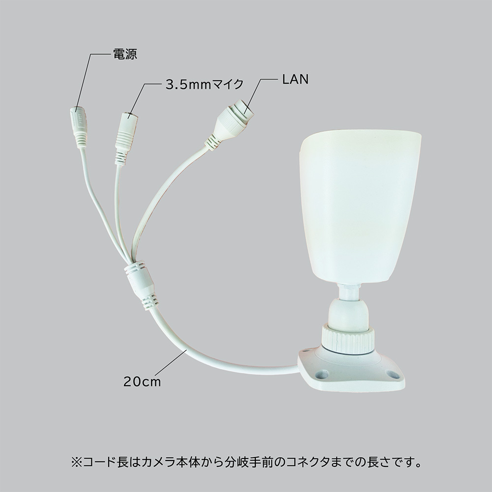 Secula SCL-02TA04】2MPシンプルチューブ IPネットワークカメラ