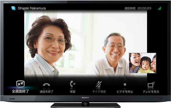 Skype（TM）（スカイプ） | テレビをインターネットにつないで