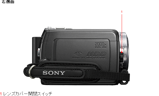 DCR-SR87 各部名称 | デジタルビデオカメラ Handycam ハンディカム