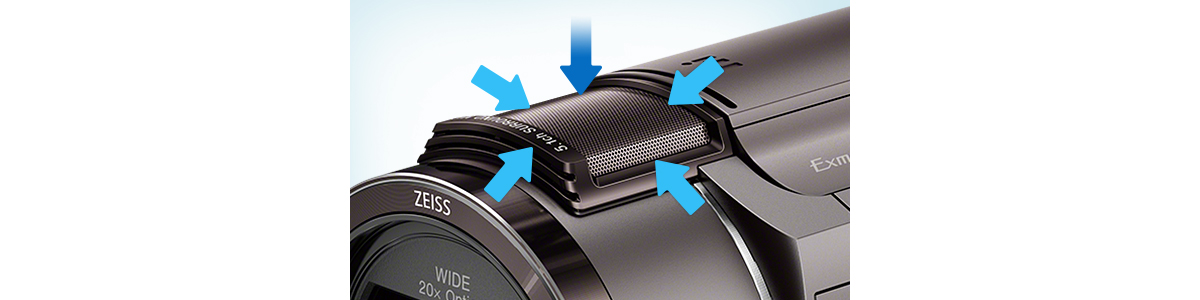 FDR-AX40 特長 : 高音質機能 | デジタルビデオカメラ Handycam