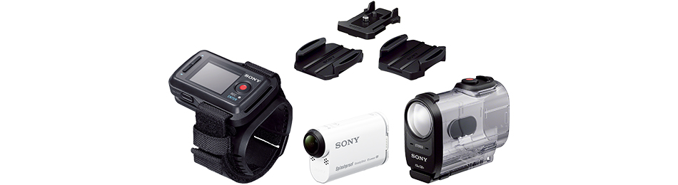 HDR-AS200V/AS200VR 特長 : 装着しやすく使いやすい、小型・軽量