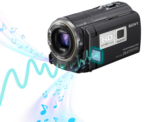 HDR-PJ590V 特長 : 進んだ高音質機能 | デジタルビデオカメラ Handycam