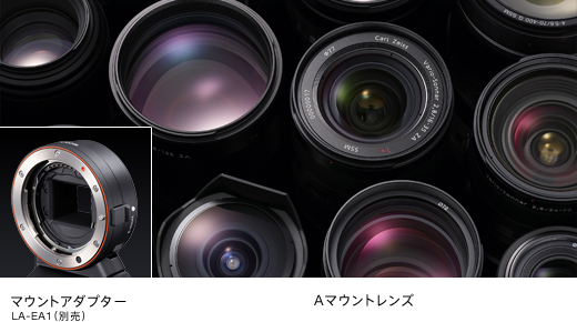 NEX-VG10 特長 : ぼけ味が楽しめる、レンズ交換式“ハンディカム