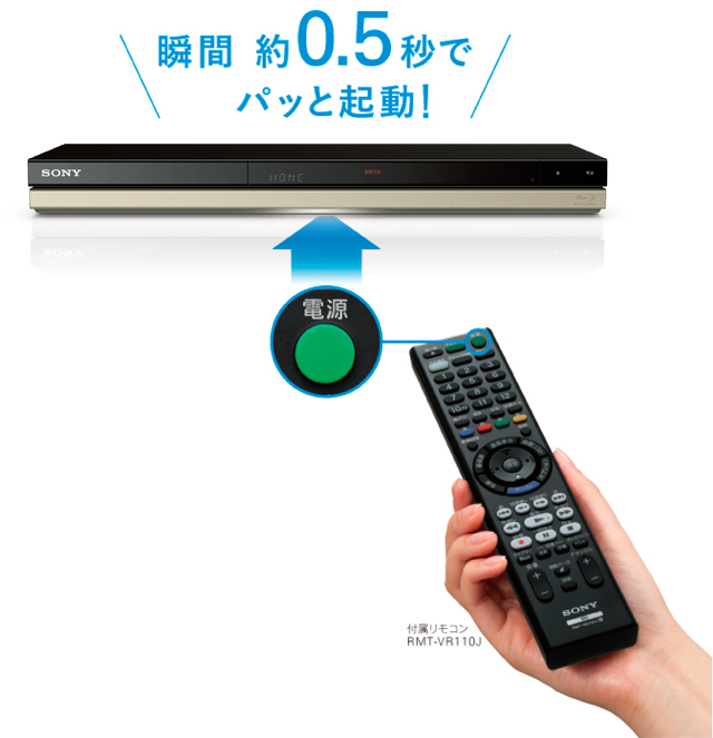 BDZ-ZT3500/BDZ-ZT2500/BDZ-ZT1500 特長 : らくらく操作 | ブルーレイ