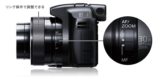 DSC-HX100V 特長 : 高感度CMOSセンサー＆光学30倍レンズ | デジタル