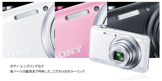 DSC-WX60 特長 : デザイン＆アクセサリー | デジタルスチルカメラ