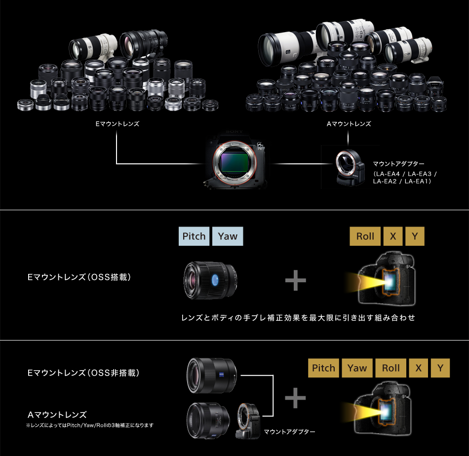 α7 II 特長 : 5軸ボディ内手ブレ補正 | デジタル一眼カメラα（アルファ